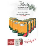 7 Paket 40'Lı Klasik Ceylon Tea Demlik Poşet Çay Ve Rakun Kupa Hediye