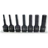 7 Parça 1/2'' Allen Uçlu Havalı Lokma Takımı (Raylı)
