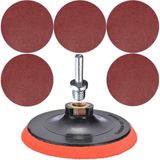 7 Parça Cırt Zımpara Seti + Matkap Aparatı 115 Mm