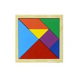 7 Parça Eğitici Renkli Ahşap Tangram Akıl Zeka Mantık Ve Strateji Oyunu