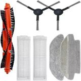 7 Parça Mi Robot Vacuum Mop Pro(Styj02ym) Vacuum Mop P Uyumlu Fırça,Hepa Filtre Mop Paspas Yedek Parça Seti