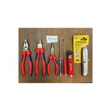 7 Parça Tam Profesyonel Usta Seti. 180 Mm Pense, 180 Mm Yan Keski,160 Kargaburun Set