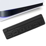 7 Pieces Silicone Dust Plugs Compatible with Ps5 Digital & Disc Edition Console Dust Cover, USB HDMI Interface Type A/C LAN Port Dustproof Protector Plug-Black(B)