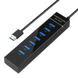 7 Port USB Dağıtıcı - USB 3.0 SuperSpeed Desteği, Ultra İnce Taşınabilir USB Hub Çoğaltıcı zr249