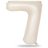 7 Rakam Krem Folyo Balon 34 İnç 76-82 Cm