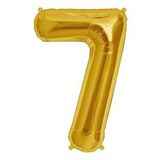7 Rakam (Sayı) Folyo Balon [40 inch (inç)] - Altın (Gold)