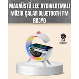 7 Ses Efektli Rgb Işıklı Fm Destekli Kablosuz Şarjlı Bluetooth Hoparlör