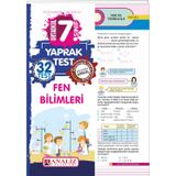 7.sınıf Fen Bilimleri Yaprak Test - Analiz Yayınları