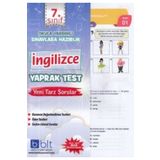 7. Sınıf İngilizce Yaprak Test Komisyon Bulut Eğitim ve Kültür Yayınları