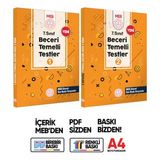 7.Sınıf MEB Beceri Temelli Testler 1 Ve 2. Kitap Set Örnek Soru Bankası (Renkli Baskı) BASKI ÜCRETİ