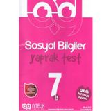 7. Sınıf Sosyal Bilgiler Yaprak Test Nitelik Yayınları