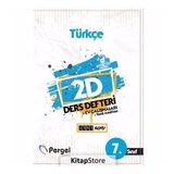 7. Sınıf Türkçe 2D Ders Defteri Kollektif Pergel Yayınları