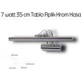 7 Watt 35CM Banyo Ayna Üstü Tablo Aplik - Krom