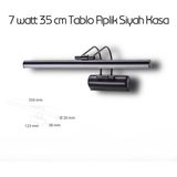 7 Watt 35CM Banyo Ayna Üstü Tablo Aplik - Siyah