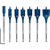 7 X Expert Self Cut Speed Yassı Freze Matkap Seti (Yumuşak Ahşap, Sunta, Çap 16 – 32 Mm, Profesyonel Aksesuar, Matkap/Tornavida Için)
