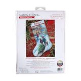70-08995 Tatil Geleneği Kendin Yap Kişiselleştirilebilir Kanaviçe Çorap Seti, 40 cm L, 14 Adet Açık Mavi Aida, Çeşitli - -50 C