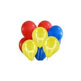 70 Ad Metalik Kırmızı-sarı-koyu Mavi Lacivert Balon Helyumla Uçan