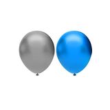 70 Adet 12 inç Metalik Mavi-Gümüş Balon + 5mt Balon Zinciri