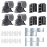 70 adet bebek kapısı yedek parçalar, geri çekilebilir bebek kapısı parçaları bebek kapısı genişletici bebek kapısı montaj kiti 55 "G x 33" H bebek kapısı