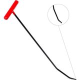 70 cm 10 mm Çap Çift Kıvrımlı Yassı Uçlu Boyasız Göçük Düzeltme Çubuğu - S3-05, Pdr Çubuk