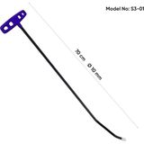 70 cm 10 mm Çift Kıvrımlı Vida Dişli Boyasız Göçük Düzeltme Çubuğu - S3-01, Pdr Çubuk