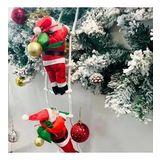 70 CM 2Lİ MERDİVENE TIRMANAN NOEL BABA YILBAŞI SÜSÜ YILBAŞI ÇAM AĞACI SÜSLERİ VİTRİN NOEL SÜSLERİ