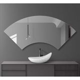 70 cm Asimetrik Duvar Dekorasyon Aynası - Konsol Üstü Salon Dekorasyon Aynası-894