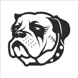 70 cm Buldok Köpek Folyo Sticker