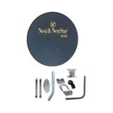70 Cm Çanak Anten Siyah Full Set + Tekli Lnb + 10 M Kablo