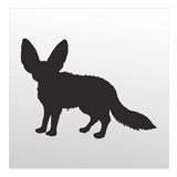 70 cm Çöl Tilki Folyo Sticker