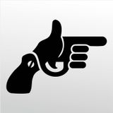 70 cm El Silahı Folyo Sticker