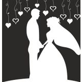 70 cm Gelin Damat Folyo Sticker