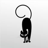 70 cm Korkmuş Kedi Folyo Sticker
