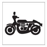 70 cm Motorsiklet Folyo Sticker