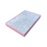 70 li Batırmalı Yüzük Tablası Pembe Gri Kadife