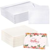70 Takım Zarflı Boş Suluboya Kartları, 63,5 kg/300GSM Pamuk Suluboya Kağıt Kartları, 4 x 6 inç Katlanabilir Suluboya Kartpostallar Tebrik Kartları için Zarflı Doğum Günü Düğün Davetiyeleri