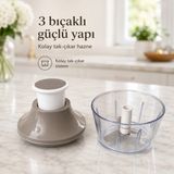 700 ml Manuel El Rondosu 3 Bıçaklı Sebze Doğrayıcı Soğan Sarımsak Doğrayıcı Pratik Mutfak Robotu Sariva Home