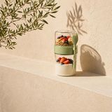 700 ml Müsli Kabı, 2 Katlı Yoğurt ve Granola Saklama Kabı, Kaşık Çatal Aparatlı, BPA İçermez, Sızdırmaz Kapaklı Kahvaltı Kabı, Okul Ofis Spor Seyahat İçin Taşınabilir Yulaf Kabı (yeşil)