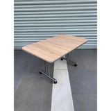 70*110 Pratik Tekerlekli Farklı Ren ve Desen Metal Ayaklı Masa, Orta Sehpa,çalışma Masası - 60*100 - SONOMO