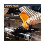 70179 2-1/2 Inç Y-Fitting Toz Toplama Hortumu Bağlantısı - standart