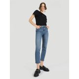 703 Carla Slim Fit Normal Bel Düz Paça Mavi Kadın Jean Pantolon Cl1063468
