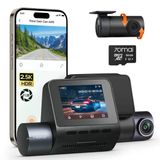 70Mai Araç Kamerası Ön Ve Arka A410, Hdr Özellikli 2.5K 1440P+1080P Çift Araç Kamerası, Süper Gece Görüşü, F1.55 Diyafram, 24H Park Modu, Dahili Wi-Fi Ve Gps, G-Sensor, Döngü Kayıt, 64 Gb Kart Dahil