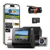 70Mai Araç Kamerası Ön Ve Arka A510,1944P+1080P, Starvıs 2 Imx675 Ve 64Gb Kart, Arabalar İçin Araç Kamerası, 4G Lte Desteği, Adas, Dahili Gps