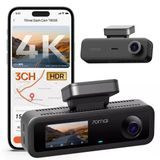 70Mai T800e 4K Dashcam Araç 3 Kanallı, 4K+1080P+1080P Ön Arka İç 3 Kanallı Araç Kamerası, Hdr F1.55, Ir Gece Görüşü, 24H Park İzleme, G-Sensor, Süper Kapasitör (Mikro Sd Kart Dahil Değil)
