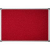 70X100 cm Apartman Ilan Panosu, Kumaş Kaplı Duyuru Panosu Mantar Pano - Bordo