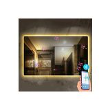 70x100 cm Bluetoothlu Buğu Çözücülü Dokunmatik Işıklı Ledli Banyo Aynası