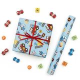 70x100 cm Çocuklara Özel Premium Hediye Paketleme Kağıdı 2'li Set | Eğlenceli Tema, Kalın, Kolay Sarılır, Özel Kutuda Rulo Gönderim | M3