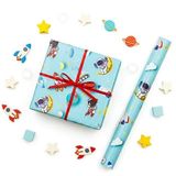 70x100 cm Çocuklara Özel Premium Hediye Paketleme Kağıdı 2'li Set | Eğlenceli Tema, Kalın, Kolay Sarılır, Özel Kutuda Rulo Gönderim | M4