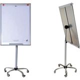 70X100 cm Laminant Yüzeyli Yıldız Desenli Mobil Ayaklı Yazı Tahtası - Ahşap - Beyaz - Seçenek 1