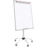 70X100 cm Mobil Yazı Tahtası, Ayaklı, Tekerlekli, Flipchart Özellikli, Laminant Yüzey - Ahşap - Beyaz - Seçenek 1
